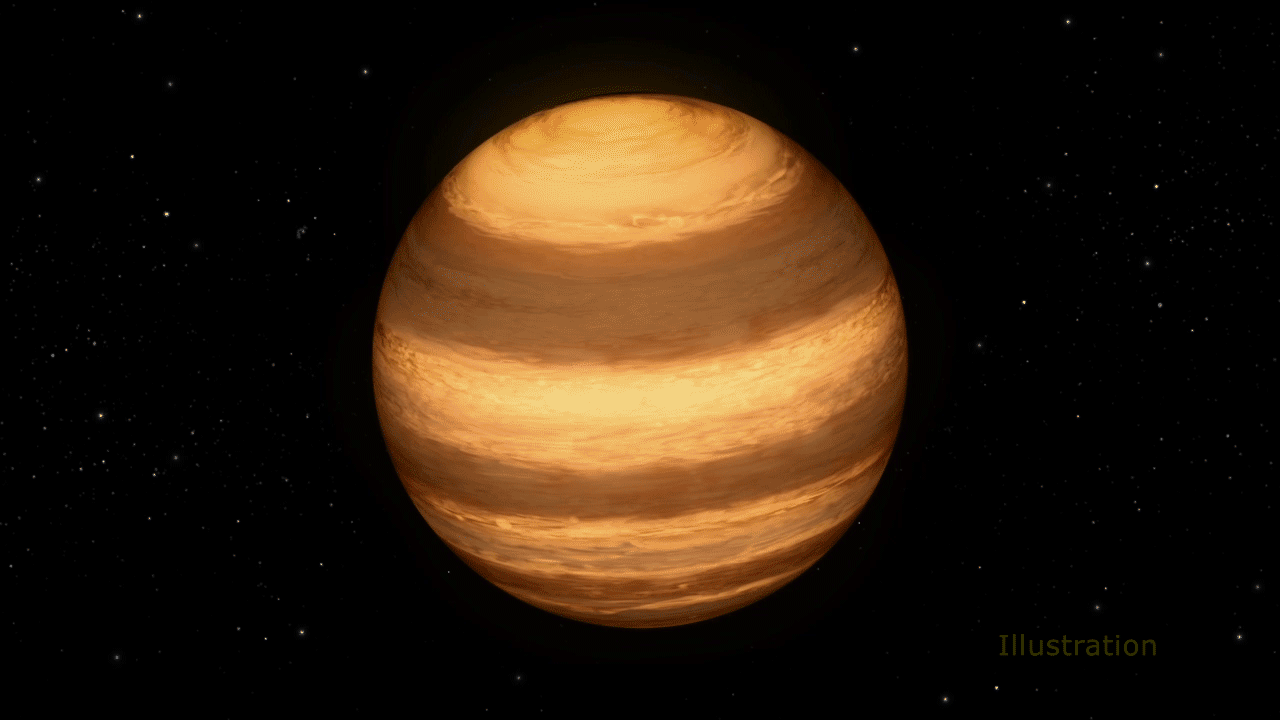 На маленькой звезде найдена масштабная буря, как на Юпитере